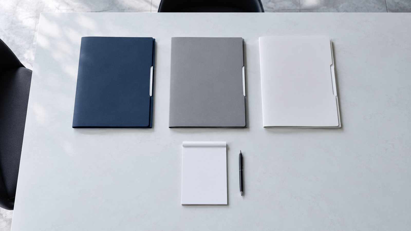 3つの方式を比較検討するための3冊のファイルとメモ