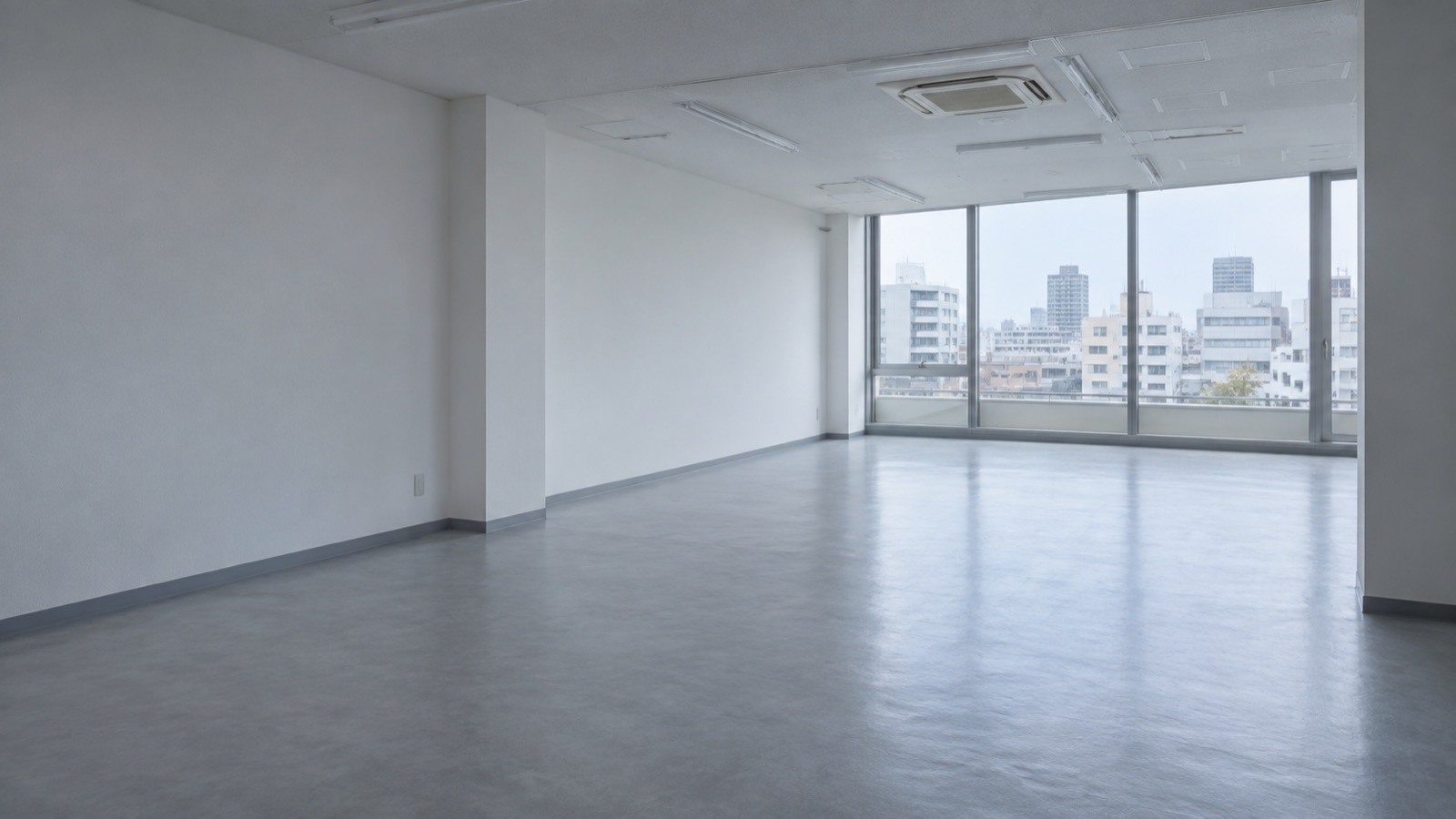 内装前の中小規模貸しビルの空き区画